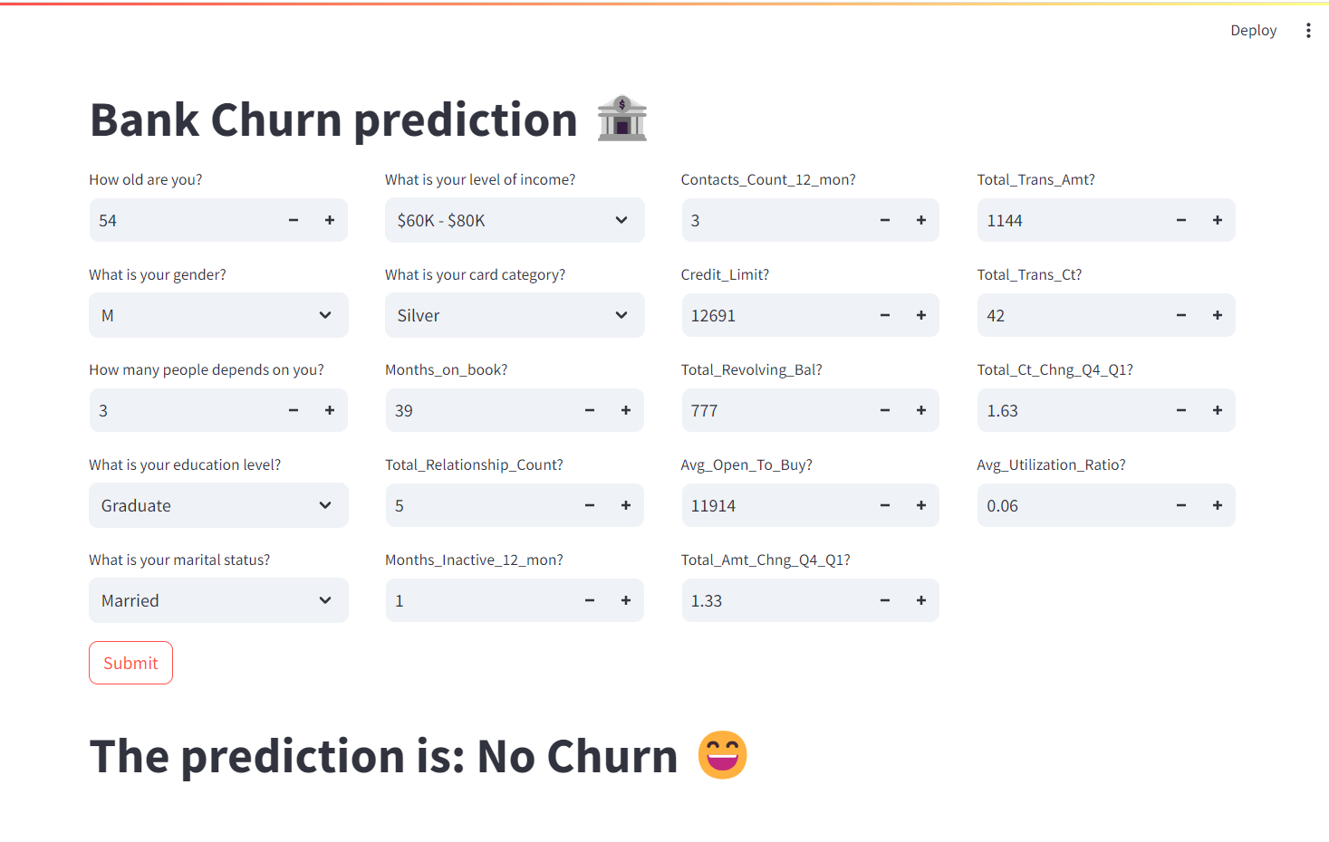 Bank Churn Prediction